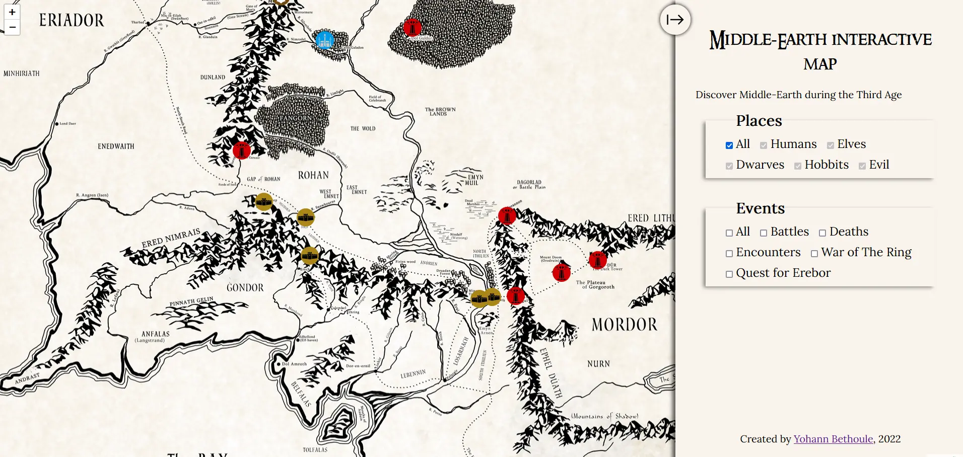 Middle-Earth Map